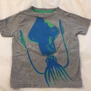 Boden embroidered squid shirt size 2-3. VVGUC.